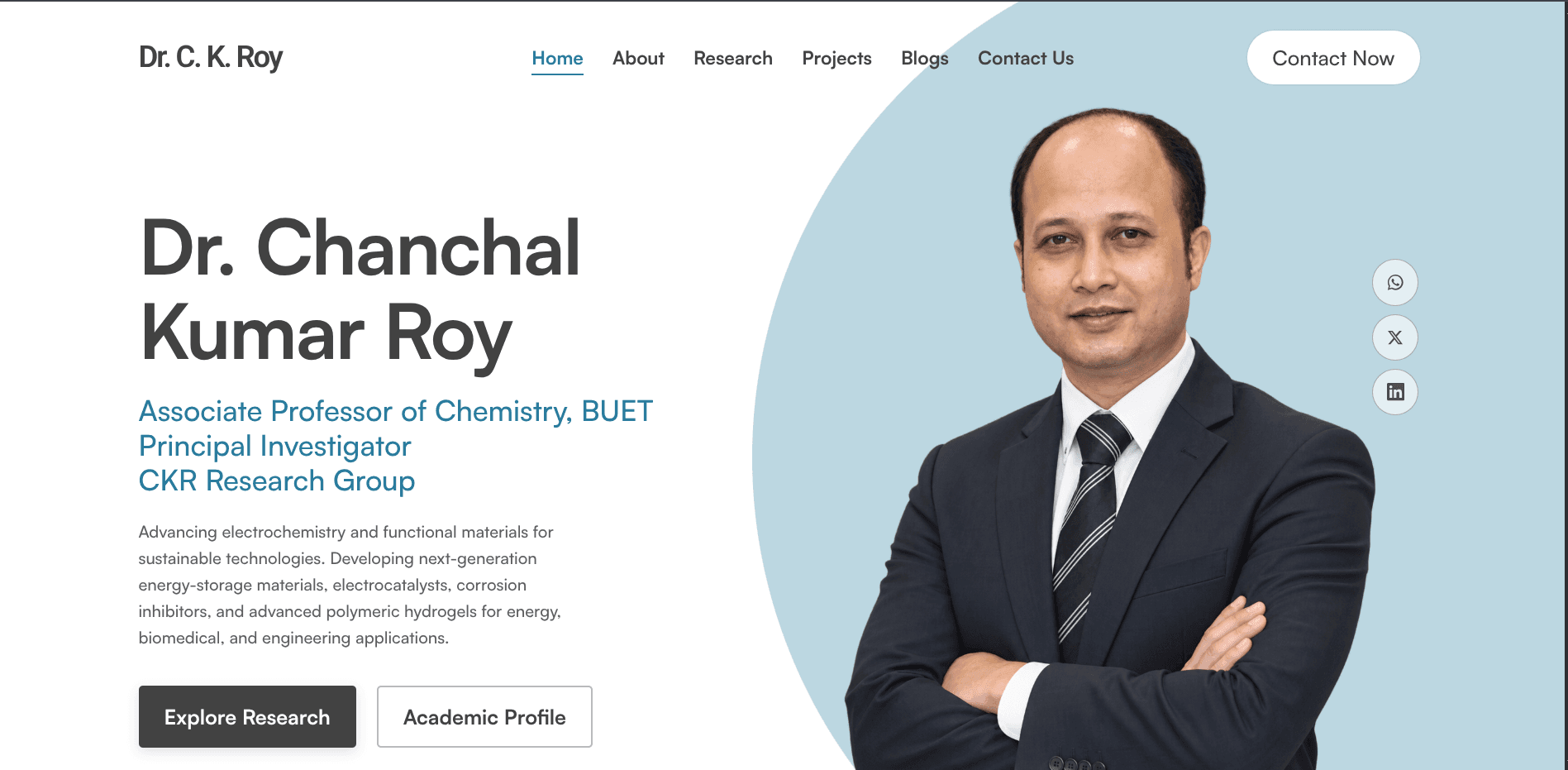 CK Roy Website website preview