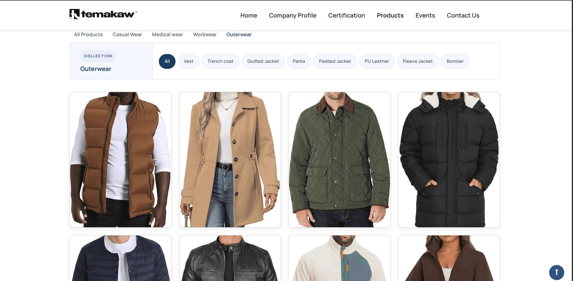 Temakaw Fashion Ltd. website preview